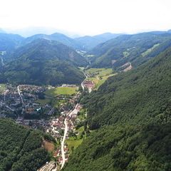 Flugwegposition um 10:52:20: Aufgenommen in der Nähe von Gaming, Österreich in 1022 Meter